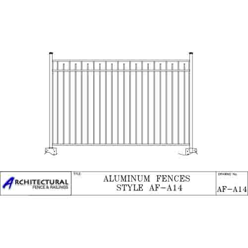 Aluminum Picket Fence AF-A14