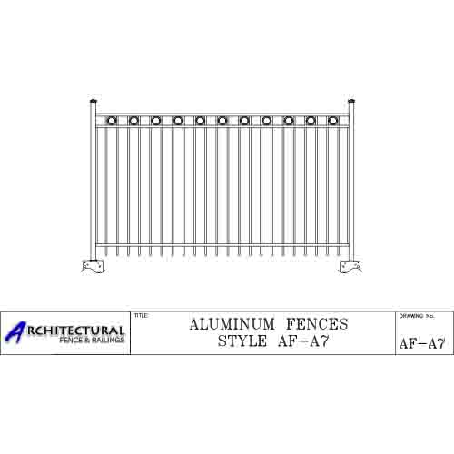 Aluminum Picket Fence AF-A7